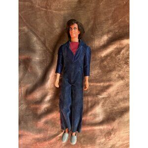 Vintage Mod Hair Ken 1968 Mattel Doll Black Hair, Dreamy Blue Eyes! VTG SEE/READ